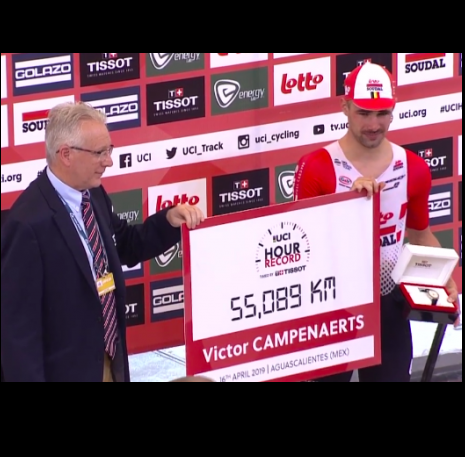 Victor Campenaerts Record dell'Ora