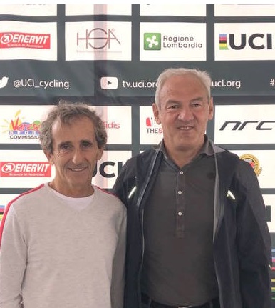 Alain Prost e Renzo Oldani
