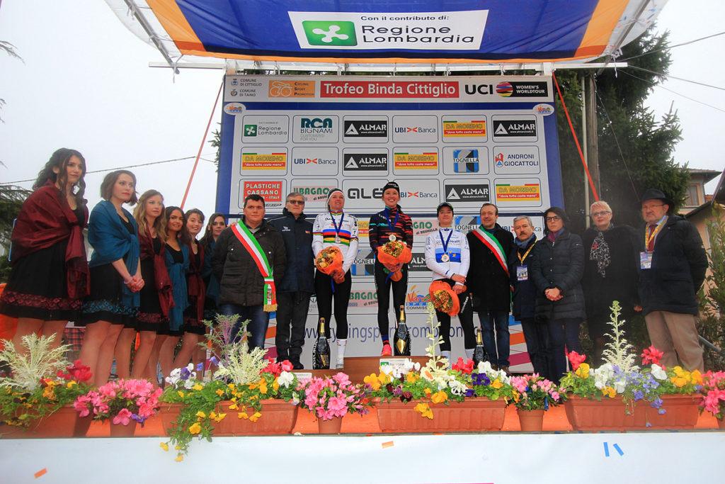 Trofeo Binda 2018:il podio (comunicato stampa)