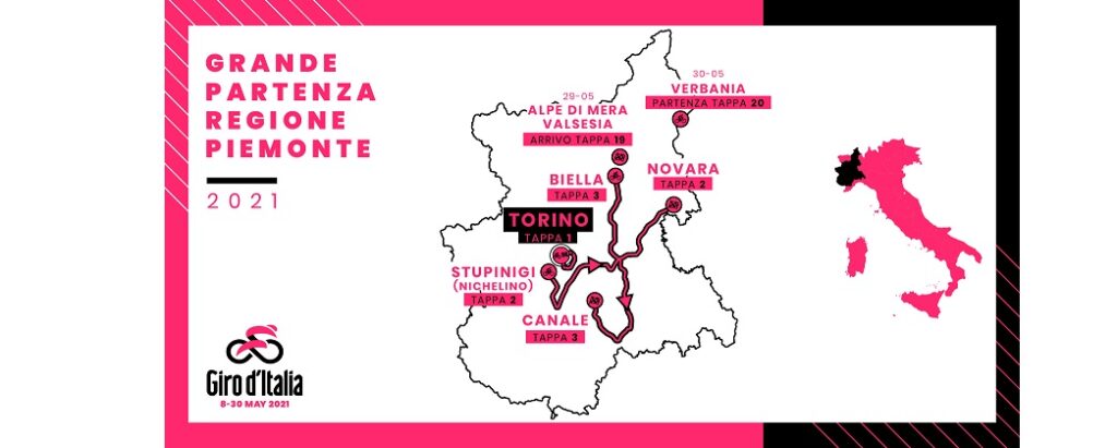 Giro d’Italia 2021 in Piemonte