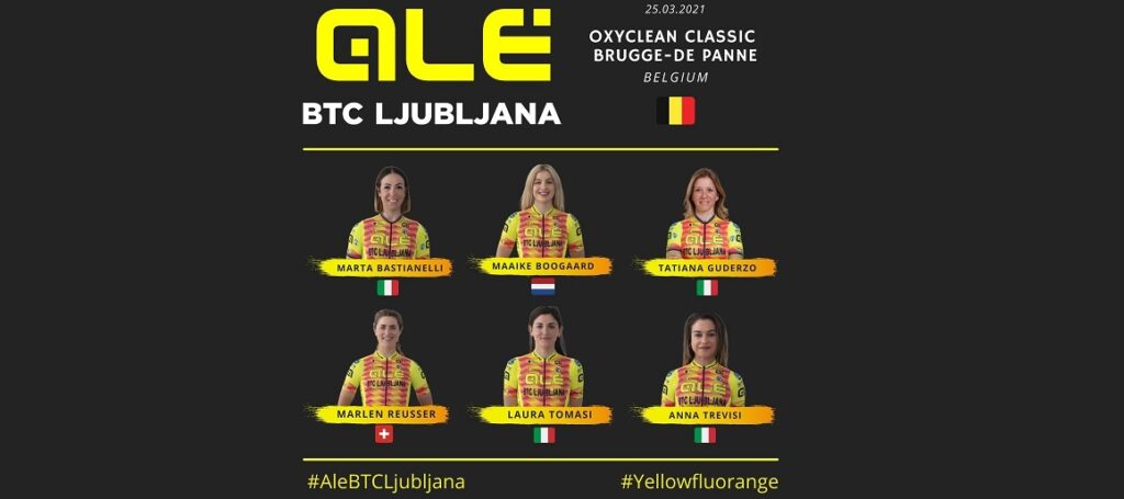 Alé BTC Ljubljana: inizia la stagione delle Classiche con la Oxyclean Classic Brugge-De Panne