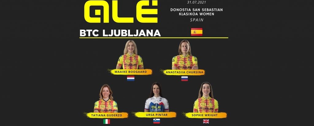 Alé BTC Ljubljana domani alla Donostia San Sebastian Klasikoa Women