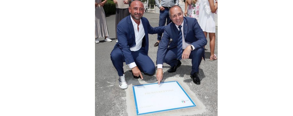 Paolo Bettini entra nella Walk of Fame del Foro Italico
