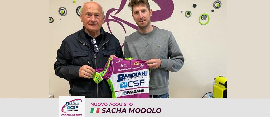 Sacha Modolo è il colpo a sorpresa del mercato 2022 della Bardiani CSF Faizanè.