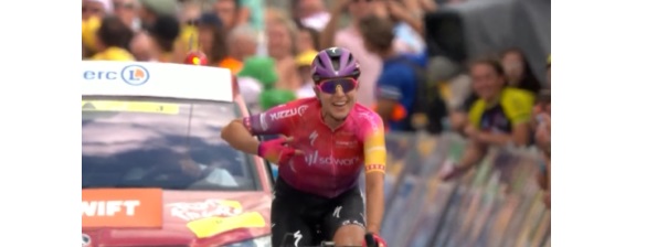 Marlen Reusser vince la quarta tappa del Tour donne
