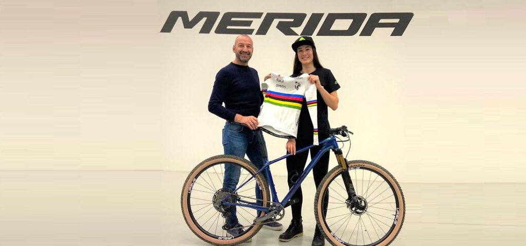 l’iridata Gaia Tormena pedalerà con tre bici Merida, a caccia di nuovi trionfi off-road