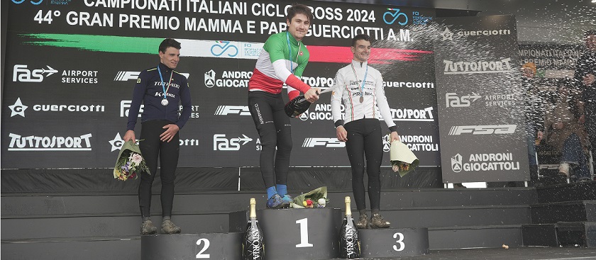 Filippo Fontana campione italiano ciclocross 2024 (fotografia di Giorgio De Negri)