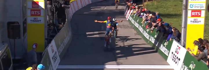 Thiibau Nys conquista la vittoria nella tappa odierna del Giro di Romandia
